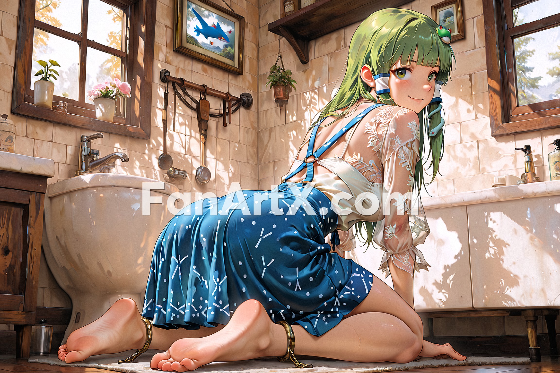 Kochiya Sanae Touhou project Fanart 5455493